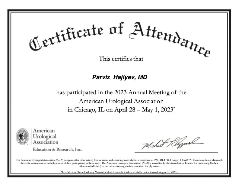 American Urological Association Annual Meeting, Chicago